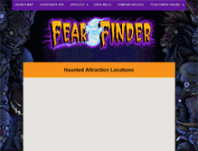Tablet Screenshot of fearfinder.com